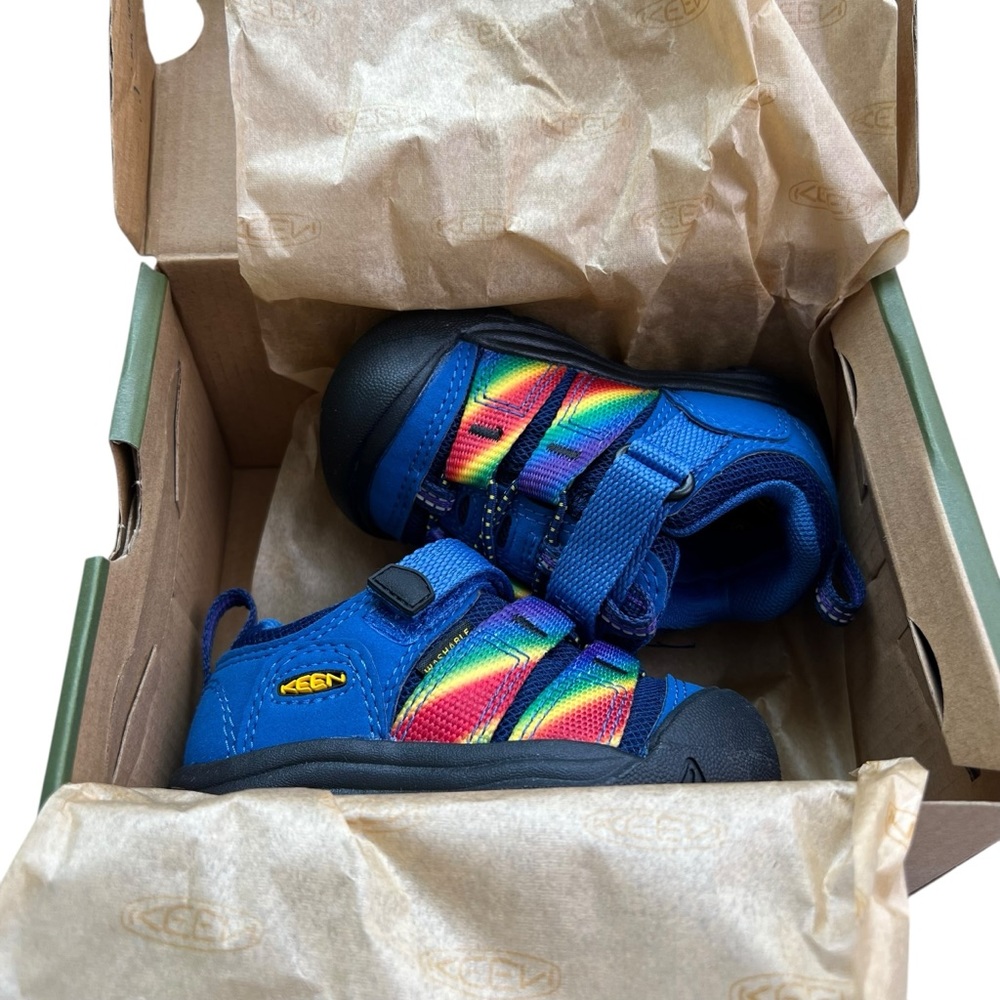 Keen Newport H2 Bright Cobalt Blue Rainbow Sandals - Picture 2 of 13